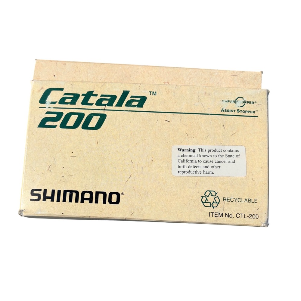 Shimano Catala 200 Baitcasting Fishing Reel Gold CTL-200 5.2:1 Gear Ratio Box